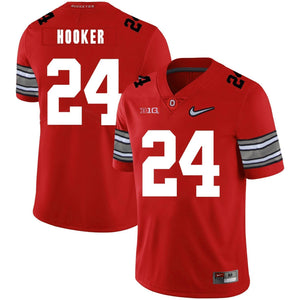 Ohio State Malik Hooker 24 Red Football Jersey