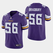 Load image into Gallery viewer, Vikings 56 Garrett Bradbury Purple 2019 Nfl Draft Vapor Untouchable Limited Men Jersey NFL Jersey