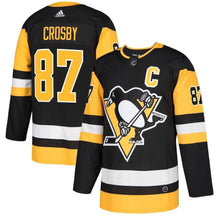 Load image into Gallery viewer, Sidney Crosby Pittsburgh Penguins Player Jersey – Black