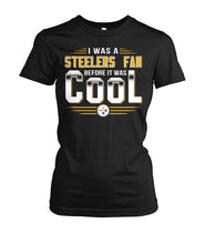 Load image into Gallery viewer, Pittsburgh-Steelers I'm Still With The Steelers Collection T-Shirt 2018 - Ladies Tee