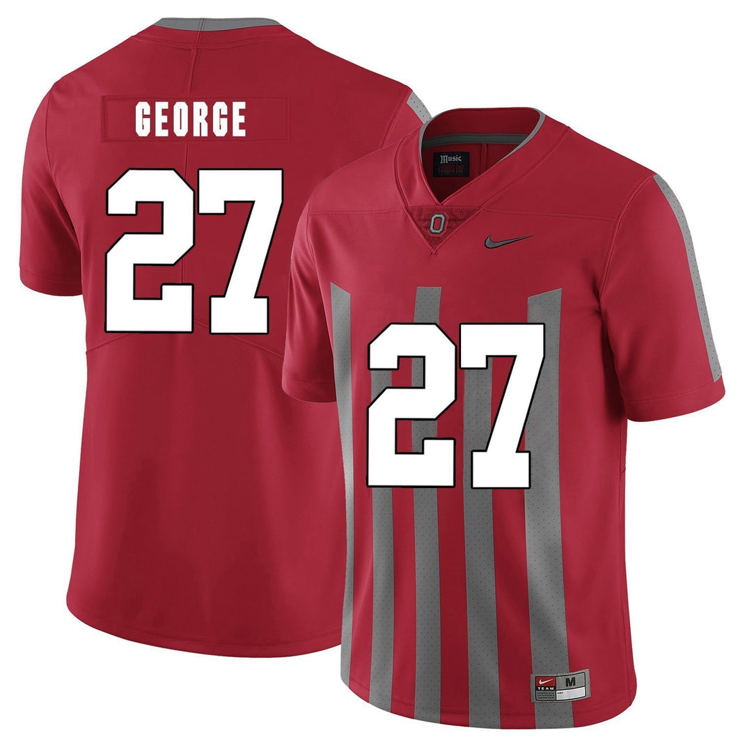 Ohio State Eddie George 27 Red 1 Football Jersey