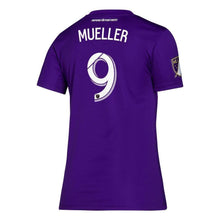 Load image into Gallery viewer, Women&#39;s Orlando City Sc Chris Mueller Purple 2019 Bring The Noise Player Jersey