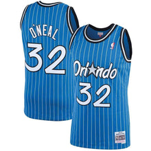 Load image into Gallery viewer, Shaquille O'neal Orlando Magic Mitchell &amp; Ness 1994-95 Hardwood Classics Swingman Jersey – Blue