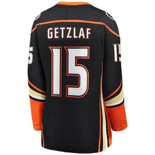 Load image into Gallery viewer, Ryan Getzlaf Anaheim Ducks  Women's 2019/20 Breakaway Player Jersey – Black NHL Women Jersey