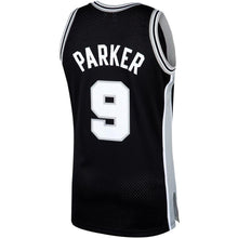 Load image into Gallery viewer, Tony Parker San Antonio Spurs Mitchell &amp; Ness 2001-02 Hardwood Classics Swingman Jersey – Black
