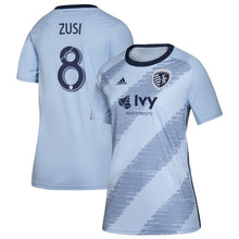 Load image into Gallery viewer, Women&#39;s Sporting Kansas City Graham Zusi Blue 2019 Primary Player Jersey