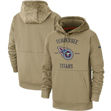 Load image into Gallery viewer, Tennessee Titans Nike 2019 Salute To Service Sideline Therma Pullover Hoodie - Tan - NFL Pullover Hoodie