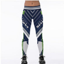 Load image into Gallery viewer, Seattle Sehawks Slim Fitness 3D Printing Leggings