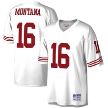 Load image into Gallery viewer, San Francisco 49Ers Joe Montana San Francisco 49Ers Mitchell And Ness Retired Player Legacy Jersey White