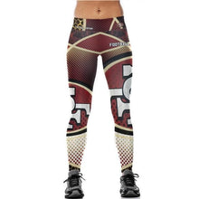 Load image into Gallery viewer, Sans Francisco 49Ers Slim Fitness 3D Printing Leggings