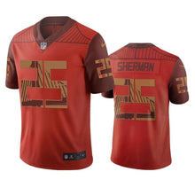 Load image into Gallery viewer, San Francisco 49Ers Richard Sherman Orange City Edition Jersey NFL Jersey