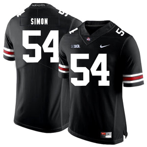 Ohio State John Simon 54 Black 2 Football Jersey