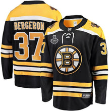 Load image into Gallery viewer, Patrice Bergeron Boston Bruins 2019 Stanley Cup Final Bound Breakaway Player Jersey - Black