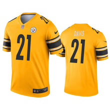 Load image into Gallery viewer, Sean Davis Steelers Inverted Legend Gold Men Jersey - NFL Jersey