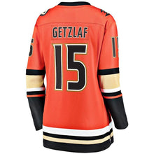 Load image into Gallery viewer, Ryan Getzlaf Anaheim Ducks  Women's 2019/20 Alternate Premier Breakaway Player Jersey - Orange NHL Women Jersey