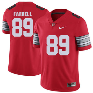 Ohio State Farrell 89 Red Football Jersey