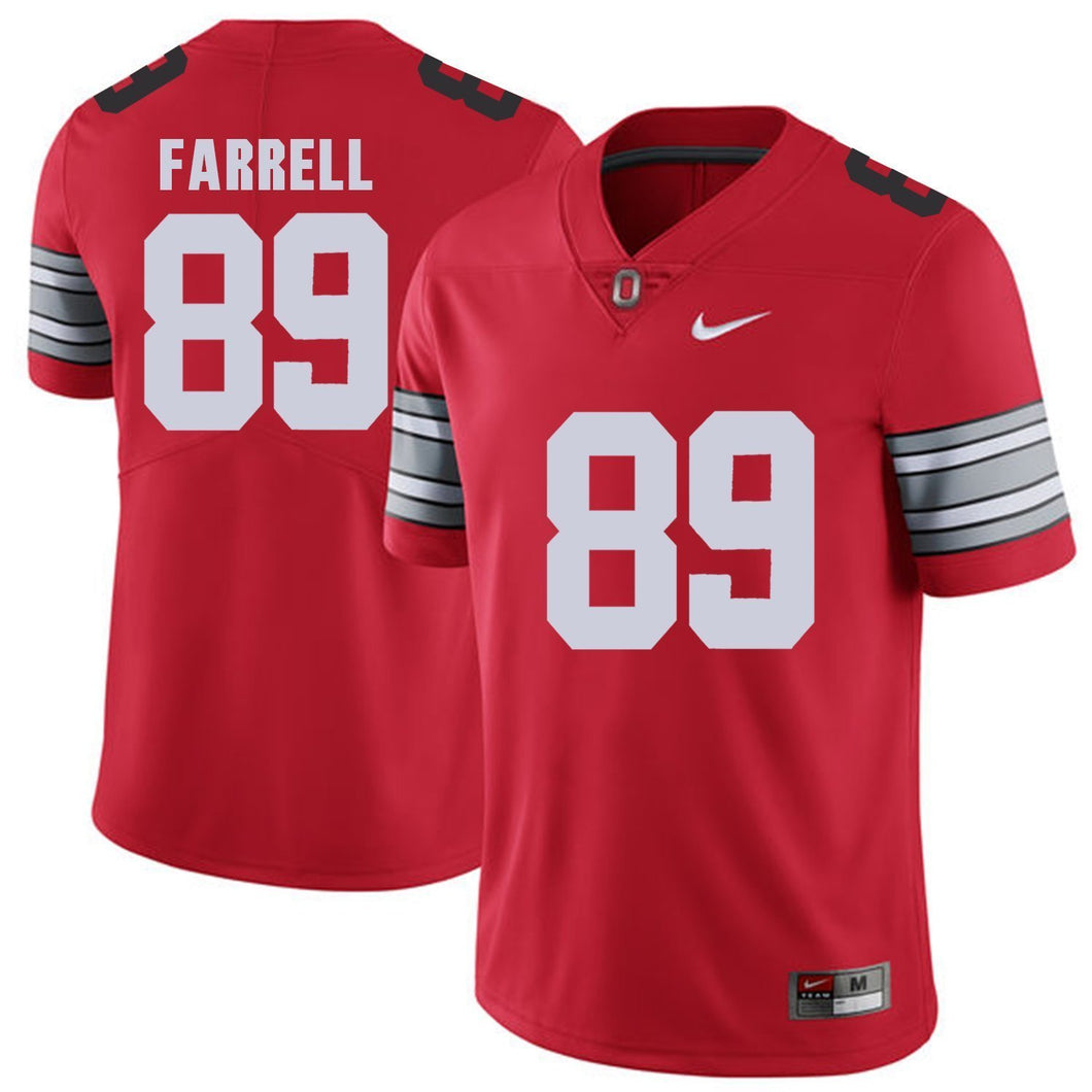 Ohio State Farrell 89 Red Football Jersey