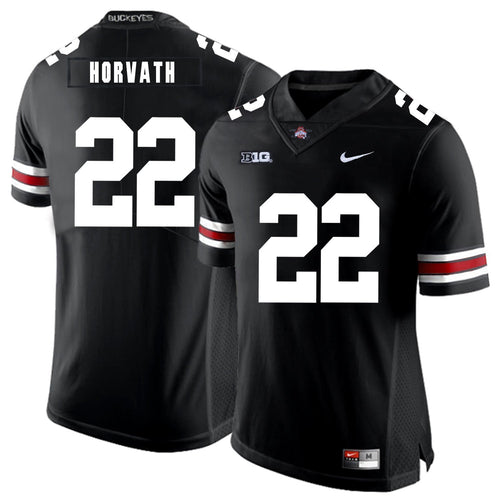 Ohio State Les Horvath 22 Black 2 Football Jersey