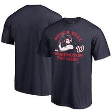 Load image into Gallery viewer, Washington Nationals  Star Wars Never Tell The Odds T-Shirt - Navy MLB T-shirt