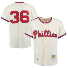 Load image into Gallery viewer, Robin Roberts 1948 Philadelphia Phillies Mitchell &amp; Ness Throwback Jersey - Cream