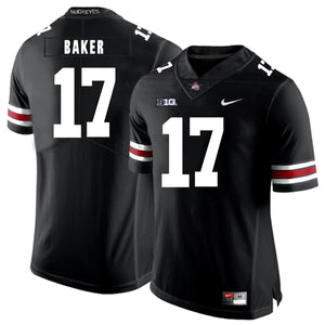 Ohio State Jerome Baker 17 Black 2 Football Jersey