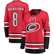 Load image into Gallery viewer, Saku Maenalanen Carolina Hurricanes Women's Home Breakaway Player Jersey - Red NHL Women Jersey