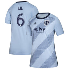 Load image into Gallery viewer, Women&#39;s Sporting Kansas City Ilie Sanchez Blue 2019 Primary Player Jersey