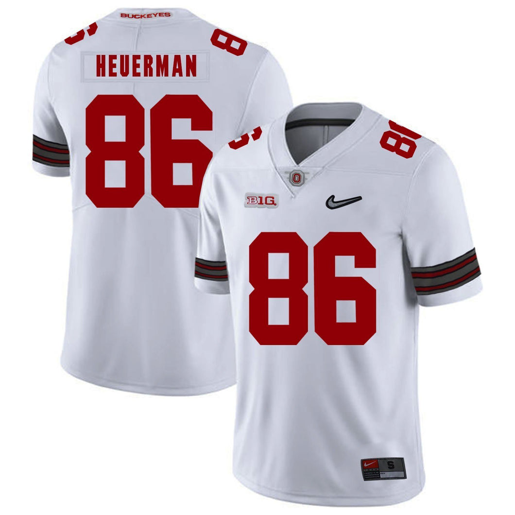 Ohio State Jeff Heuerman 86 White Football Jersey