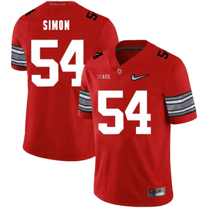 Ohio State John Simon 54 Red Football Jersey