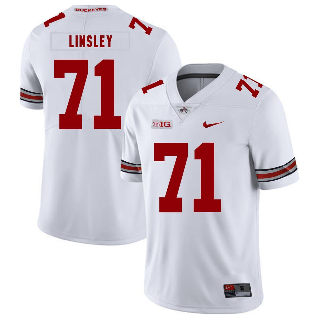 Ohio State Corey Linsley 71 White Football Jersey