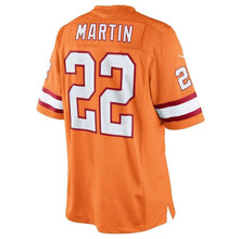 Load image into Gallery viewer, Tampa Bay Buccaneers Doug Martin Tampa Bay Buccaneers Historic Logo Limited Jersey Orange Glaze