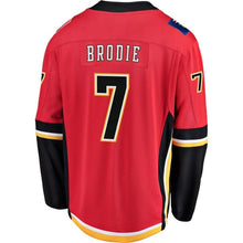 Load image into Gallery viewer, Tj Brodie Calgary Flames Breakaway Player Jersey - Red NHL Jersey