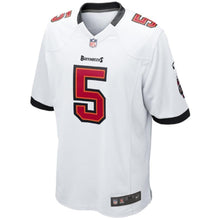 Load image into Gallery viewer, Tampa Bay Buccaneers Josh Freeman Tampa Bay Buccaneers Historic Logo Game Jersey White