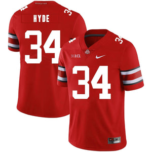 Ohio State Carlos Hyde 34 Red 2 Football Jersey