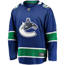 Load image into Gallery viewer, Vancouver Canucks Home Team Breakaway Jersey - Blue NHL Jersey