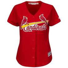 Load image into Gallery viewer, Paul Goldschmidt St. Louis Cardinals Majestic Women's Alternate Official Cool Base Player Jersey – Scarlet