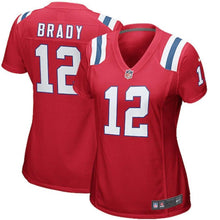 Load image into Gallery viewer, Tom Brady New England Patriots Women's Game Jersey - Red