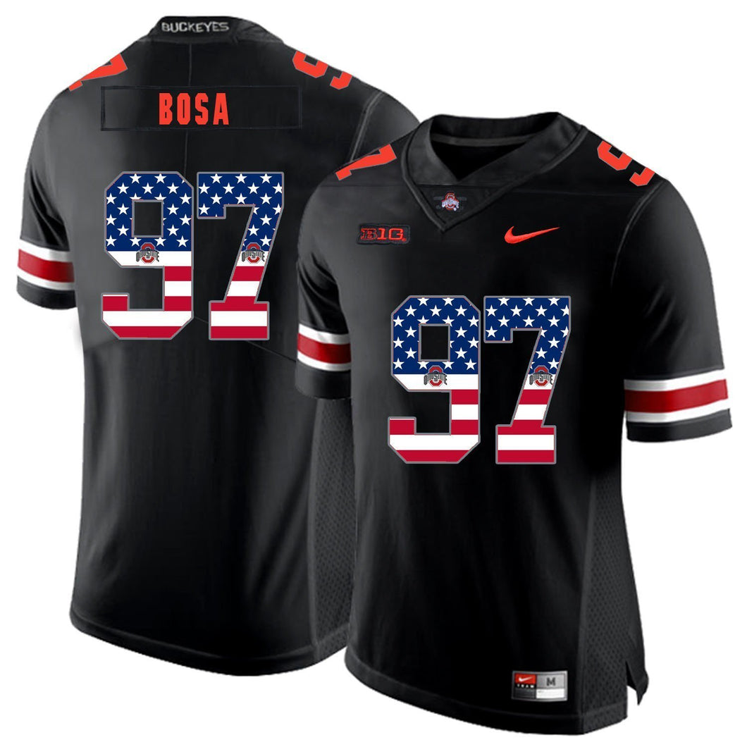 Ohio State Joey Bosa 97 American Flag Black 1 Football Jersey