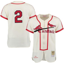 Load image into Gallery viewer, Red Schoendienst 1946 St. Louis Cardinals Mitchell &amp; Ness Throwback Jersey - Cream