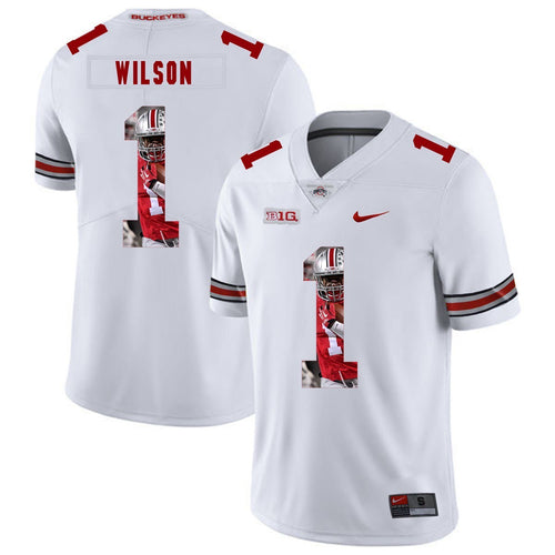 Ohio State Dontre Wilson 1 Digital Art White 2 Football Jersey