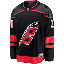 Load image into Gallery viewer, Sebastian Aho Carolina Hurricanes Alternate Premier Breakaway Player Jersey - Black NHL Jersey