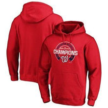 Load image into Gallery viewer, Washington Nationals Majestic 2019 World Series Champions Forkball Pullover Hoodie - Red MLB Pullover Hoodie