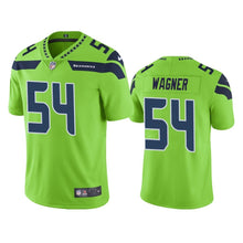 Load image into Gallery viewer, Seahawks Bobby Wagner 54 Jersey Neon Green Color Rush Limited NFL Jersey