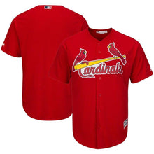 Load image into Gallery viewer, St Louis Cardinals St Louis Cardinals Majestic Big And Tall Alternate Cool Base Team Jersey Red