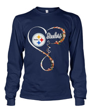 Load image into Gallery viewer, Pittsburgh-Steelers Love Collection T-Shirt 2018 - Unisex Long Sleeve