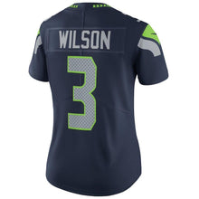 Load image into Gallery viewer, Russell Wilson Seattle Seahawks Women's Jersey - Navy Blue