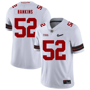 Ohio State Johnathan Hankins 52 White Football Jersey