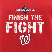 Load image into Gallery viewer, Washington Nationals Majestic 2019 World Series Bound Authentic Collection Dugout Pullover Hoodie - Red MLB Pullover Hoodie
