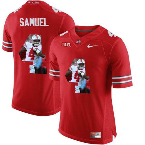 Ohio State Curtis Samuel 4 Digital Art Red Football Jersey