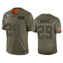 Load image into Gallery viewer, Xavier Rhodes Vikings 2019 Salute To Service Camo Limited Men Jersey NFL Jersey